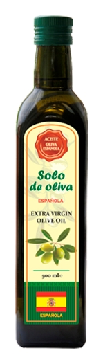 Масло оливковое СОЛО ДЕ ОЛИВА Экстра вирджин ст/б 500мл