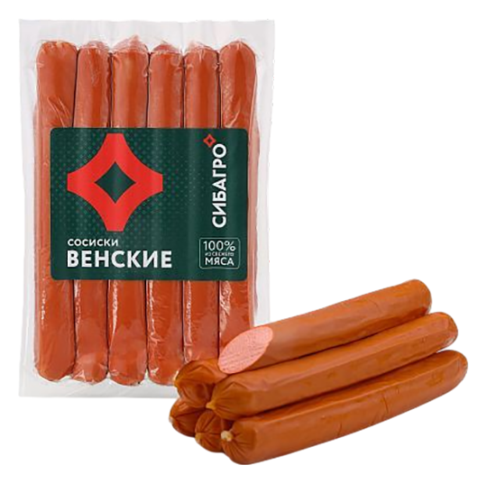 Сосиски СИБАГРО Венские 300г