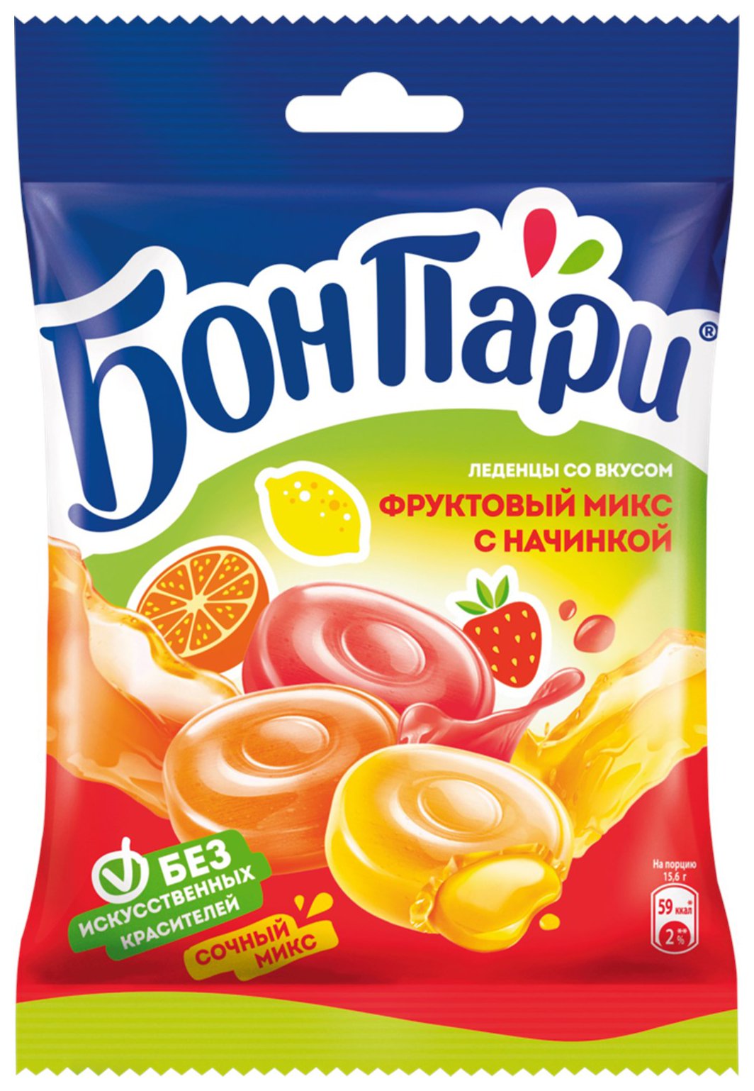 Карамель БОН ПАРИ Ассорти 75г