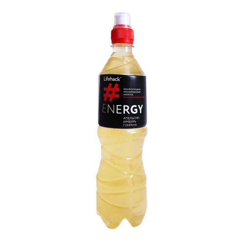 Напиток ЛАЙФХАК витаминизированный апельсин имбирь гуарана 0.5л