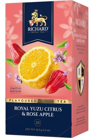 Чай РИЧАРД Роял Юзу Цитрус&Роуз Эппл черный 25пак
