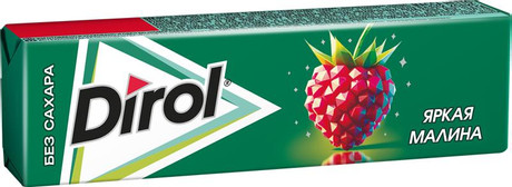 Жевательная резинка ДИРОЛ Яркая малина 13.6г
