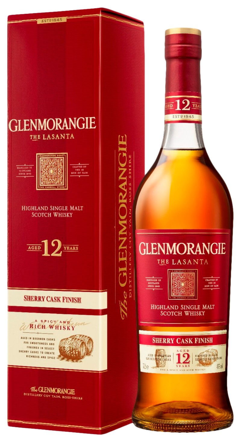 Виски ГЛЕНМОРАНДЖИ Ласанта односолодовый 43% ПК 0.75л