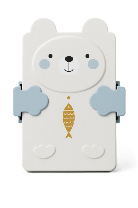 Ланчбокс МИЛОТА Мишка белый 1л арт.6209-1