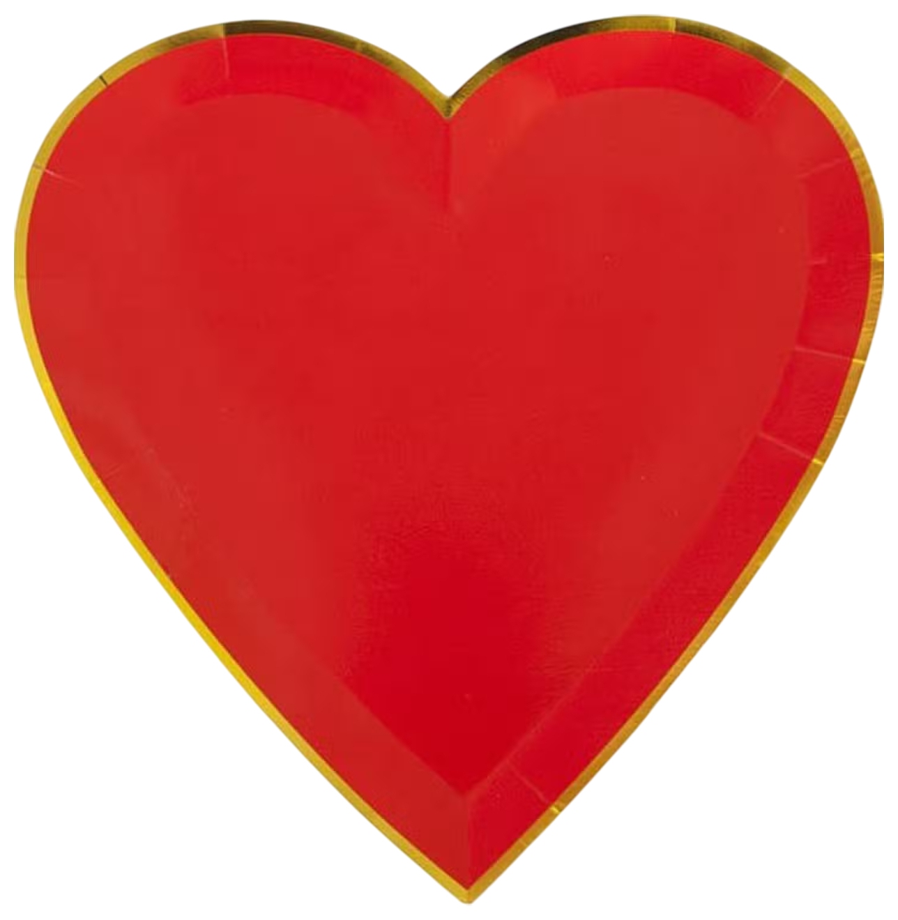 Тарелки СФЕРА Сердце красные бумажные 17см 6шт