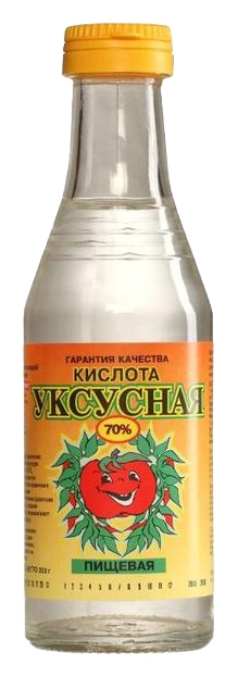 Уксусная кислота АБРИКО 70% ст/б 180мл