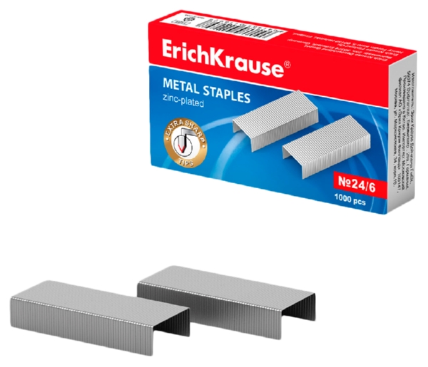 Скобы для степлера ЭРИХ КРАУЗЕ №24 арт.1189