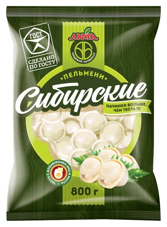Пельмени ЛАМА Сибирские 800г