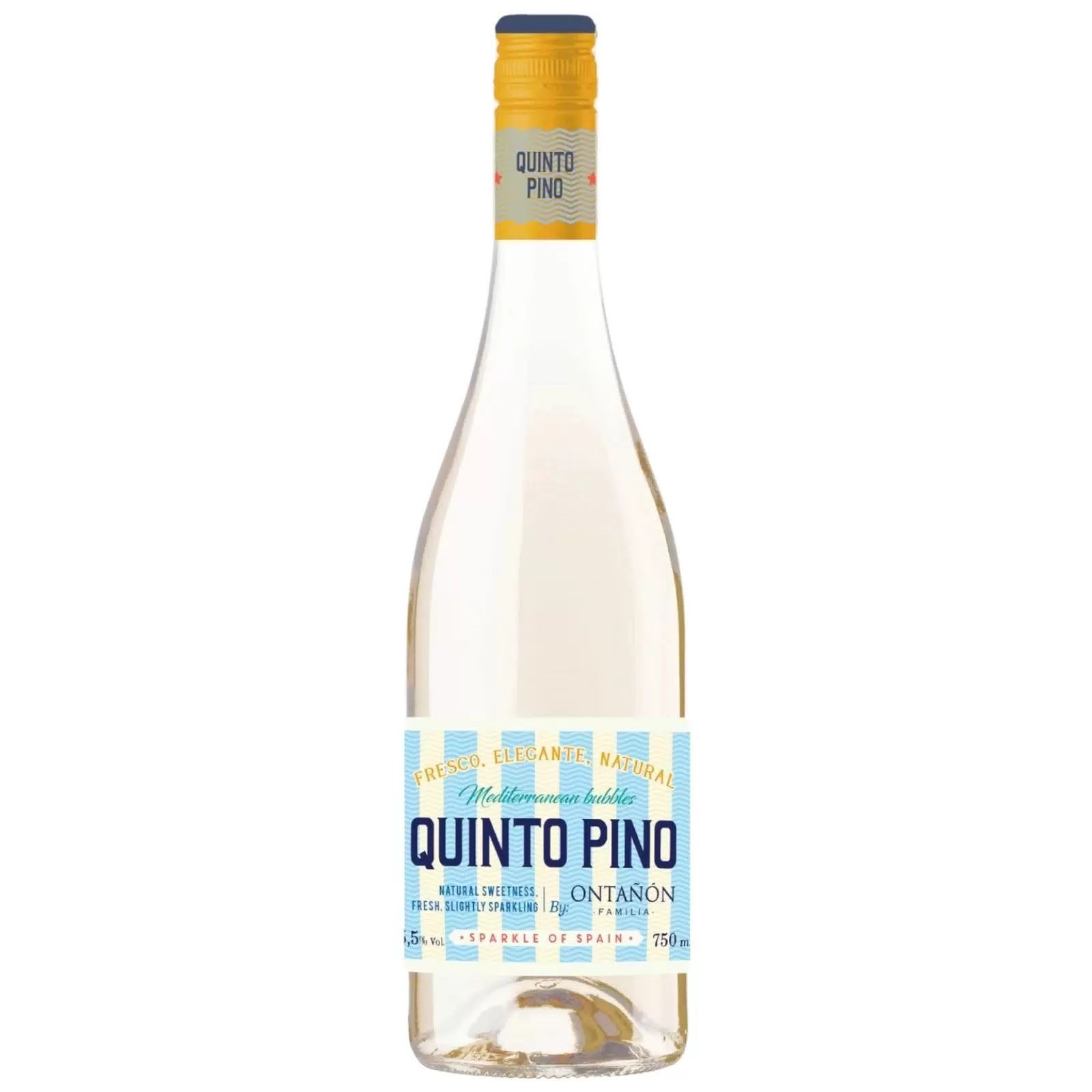 Игристое вино КИНТО ПИНО Жемчужное белое сл 12.5% ст/б 0.75л