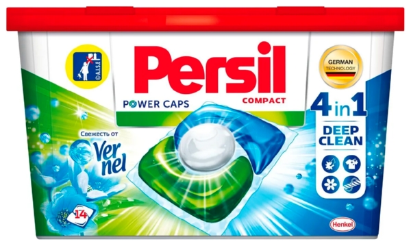 Капсулы для стирки ПЕРСИЛ Дуо-капс Свежесть от Вернель 4в1 14шт