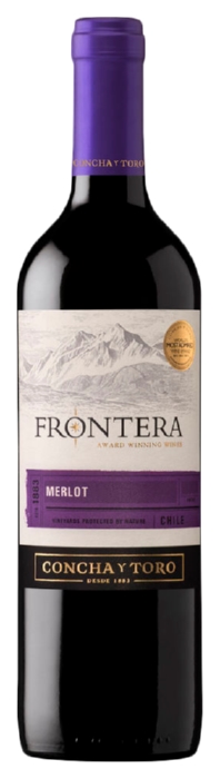 Вино ФРОНТЕРА Мерло красное п/сух 12% 0.75л