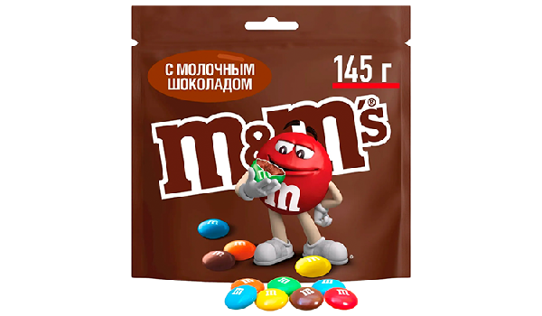 Драже М&М с шоколадом 145г
