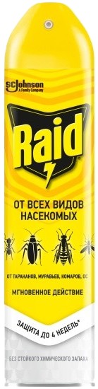 Аэрозоль РЕЙД от летающих и ползающих насекомых 300мл