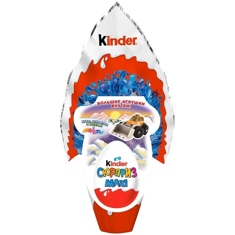Новогодний подарок КИНДЕР Сюрприз Макси Микс карт/уп 150г
