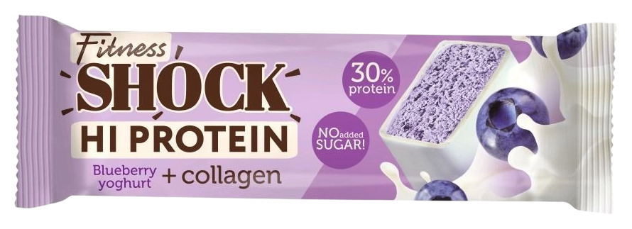 Батончик ФИТНЕС ШОК Протеин черничный десерт 40г
