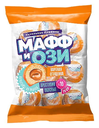 Маффин ТОМСКИЙ КОНДИТЕР Ванильный с вареной сгущенкой 450г