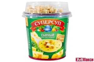 Суп-пюре РУССКИЙ ПРОДУКТ Суперсуп сырный с сухариками 33г