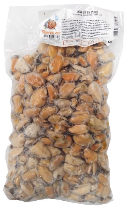 Мидии РЫБНЫЙ ХИТ глазурь не более 5% с/м в/у 1кг