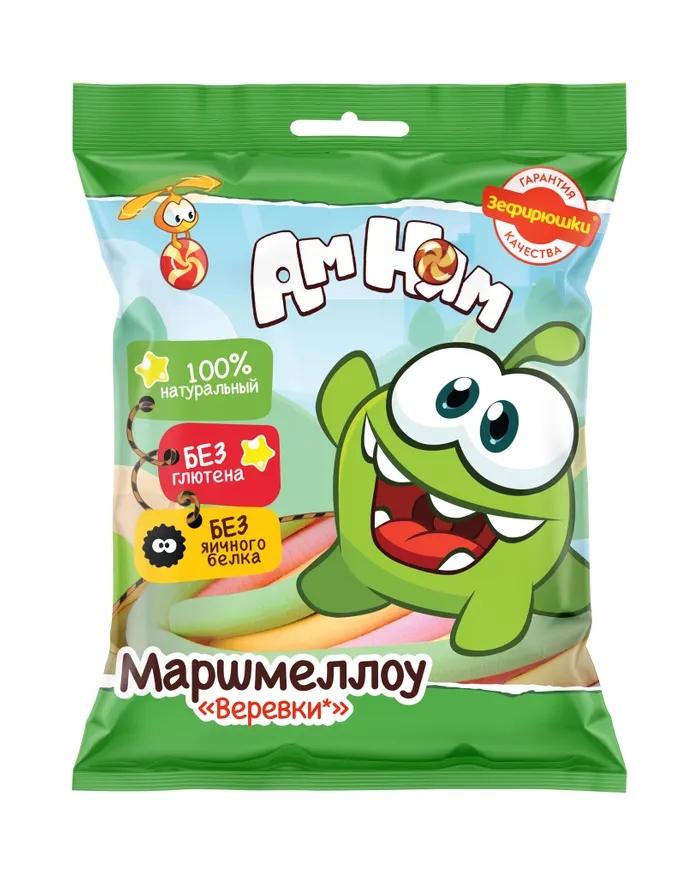 Зефирюшки СЛАДКАЯ СКАЗКА Ам Ням Веревки маршмеллоу 80г