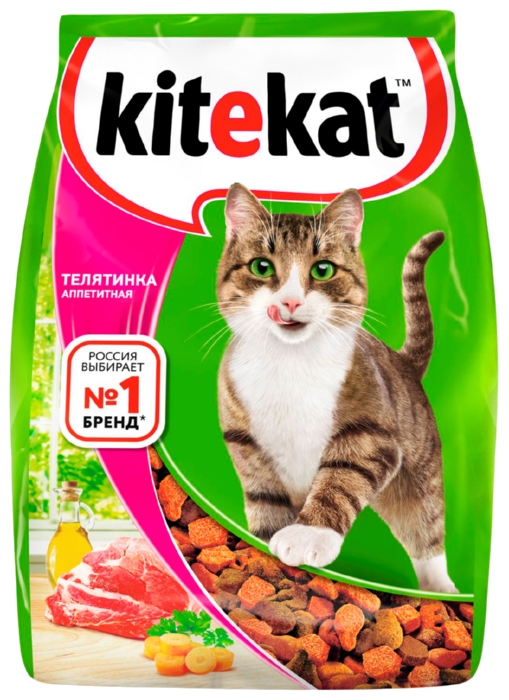 Корм для кошек КИТЕКЕТ Телятинка аппетитная 1кг