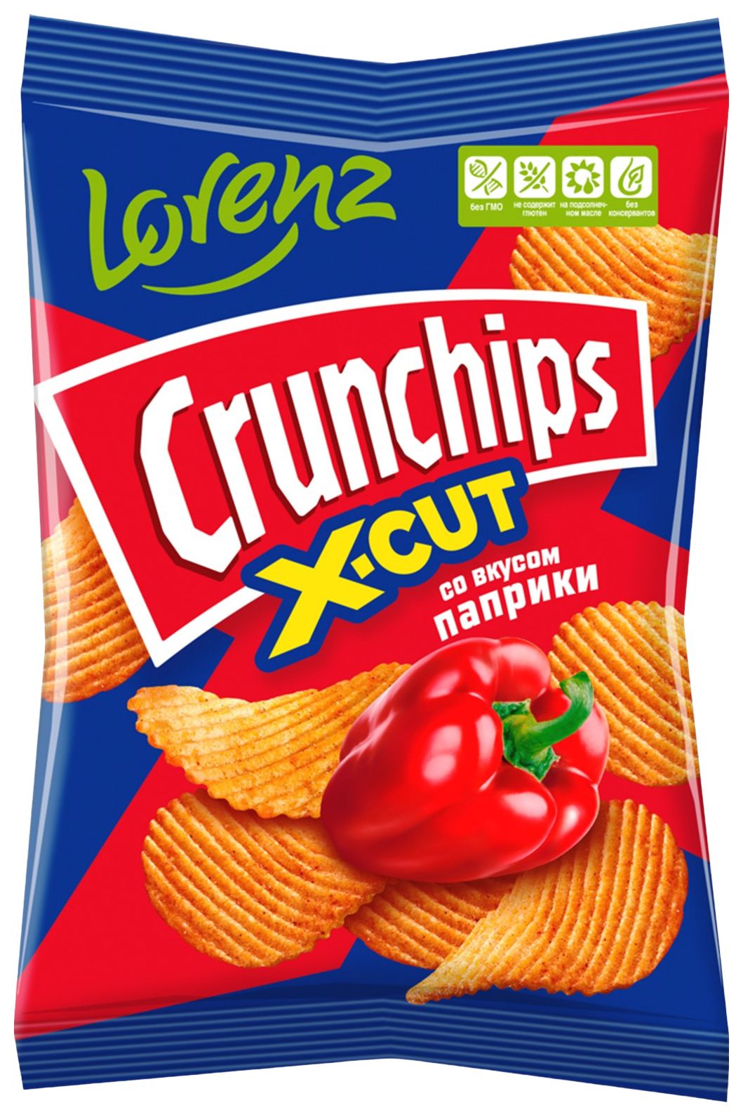 Чипсы ЛОРЕНЦ Кранчипс паприка 70г