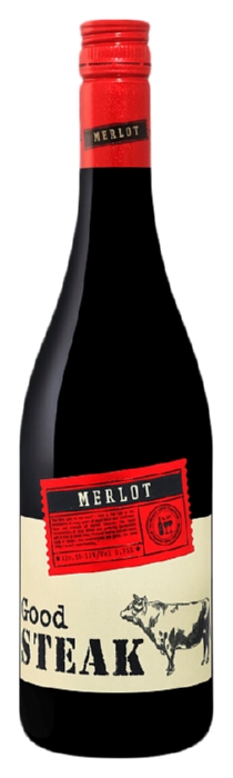 Вино ГУД СТЕЙК Мерло красное сух 10-12% ст/б 0.75л