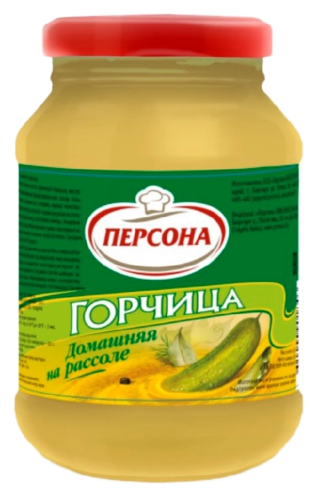 Горчица ПЕРСОНА Домашняя на рассоле ст/б 250г