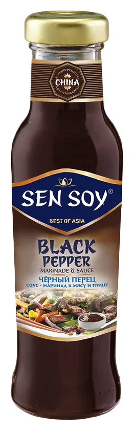 Соус СЭН СОЙ Черный перец ст/б 320мл