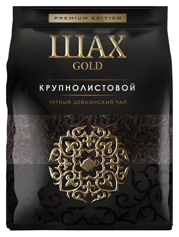 Чай ШАХ Голд крупнолистовой черный м/у 400г