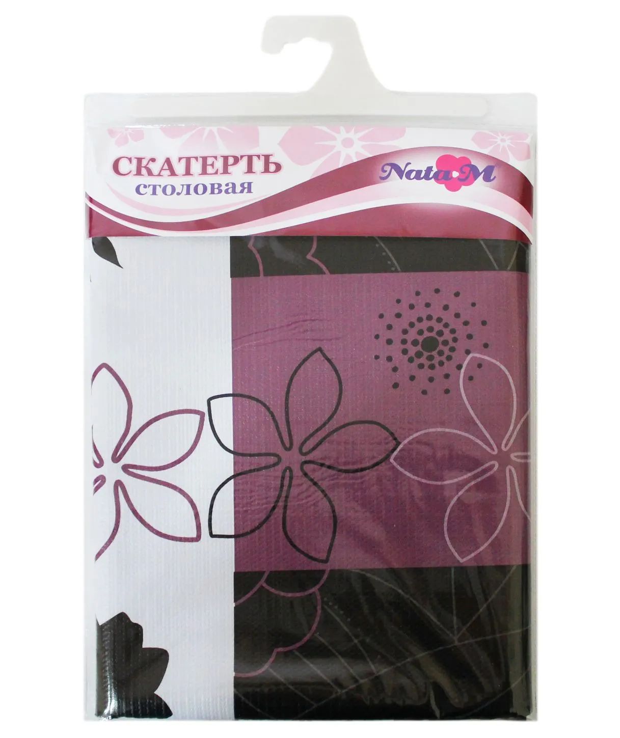 Скатерть НАТАМ столовая рельефная 137*180см пвх в ассортименте
