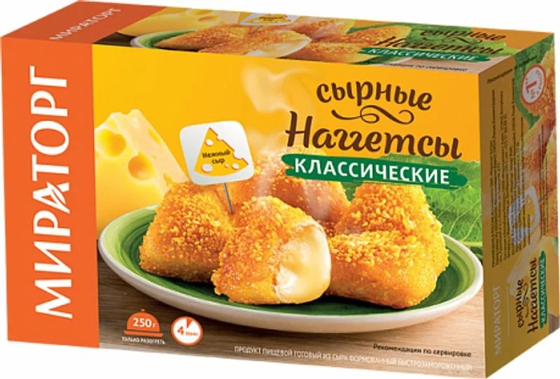 Наггетсы МИРАТОРГ сырные 250г