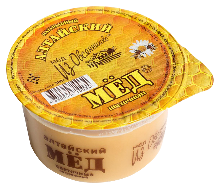 Мед ИЗ ОВСЯННИКОВО натуральный цветочный 300г