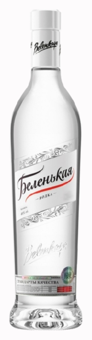 Водка БЕЛЕНЬКАЯ 40% 1л