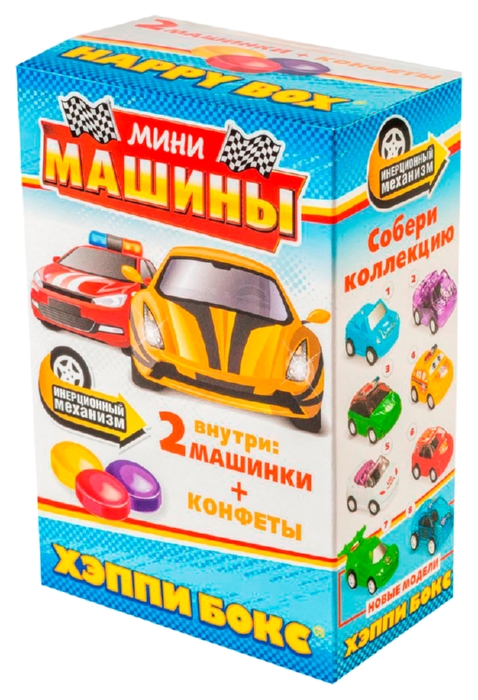 Конфета с игрушкой СЛАДКАЯ СКАЗКА Хэппи бокс мини машина 32г
