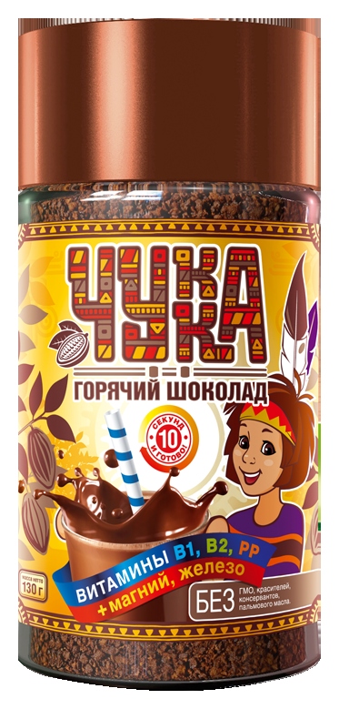 Какао ЧУККА растворимый ст/б 130г