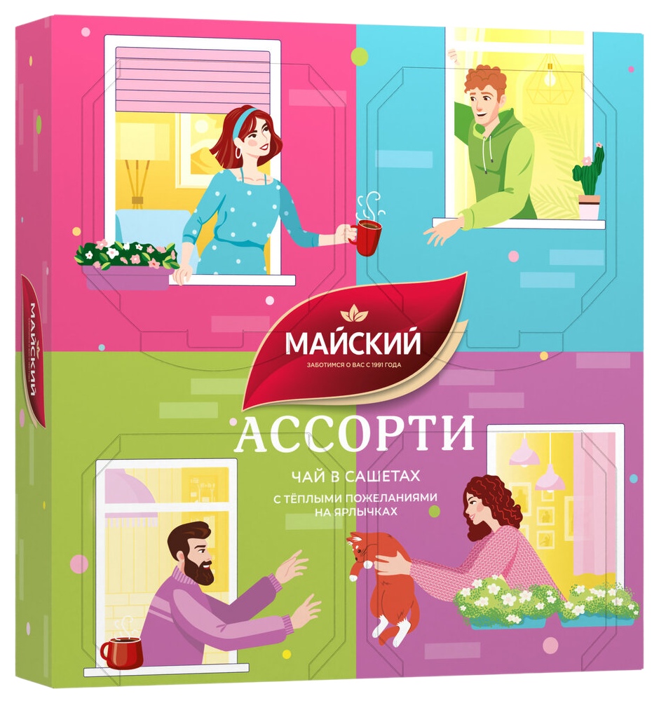 Чай МАЙСКИЙ Окна ассорти 20пак