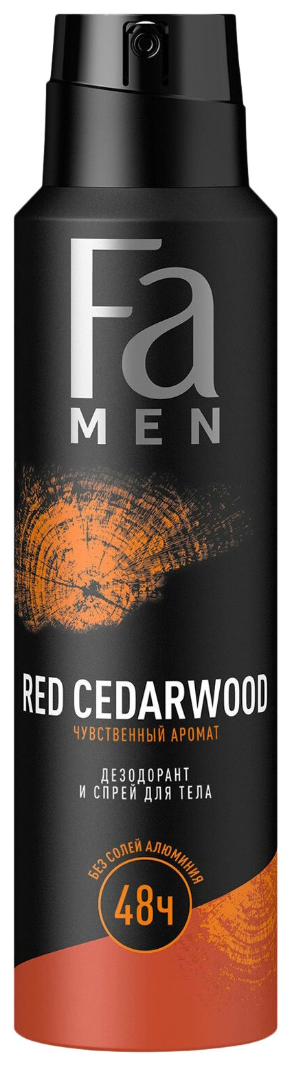 Дезодорант ФА Мен Ред Седервуд мужской спрей 150мл