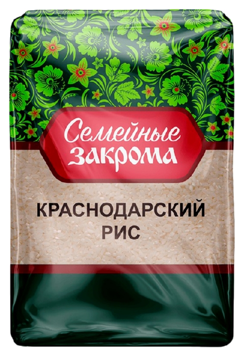 Рис СЕМЕЙНЫЕ ЗАКРОМА Краснодарский круглозерный м/у 800г
