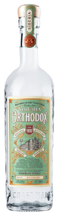 Водка ОРТОДОКС 40% ст/б 0.5л