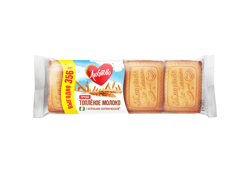 Печенье ЛЮБЯТОВО Топленое молоко 356г
