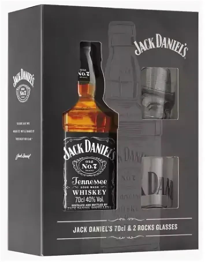 Виски ДЖЕК ДЭНИЕЛС 40% ПК 2*0.7л