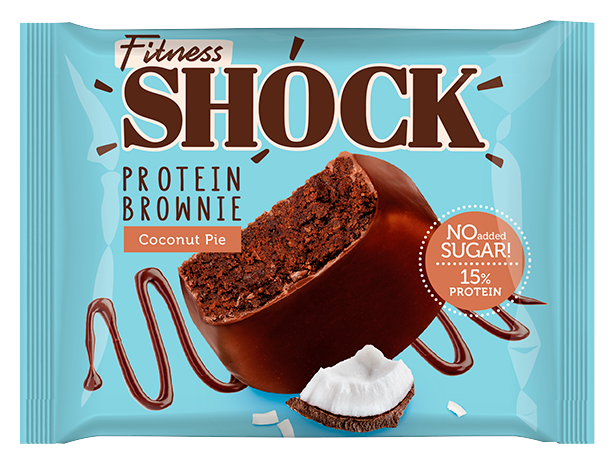Печенье ФИТНЕС ШОК Брауни кокосовый пирог 50г