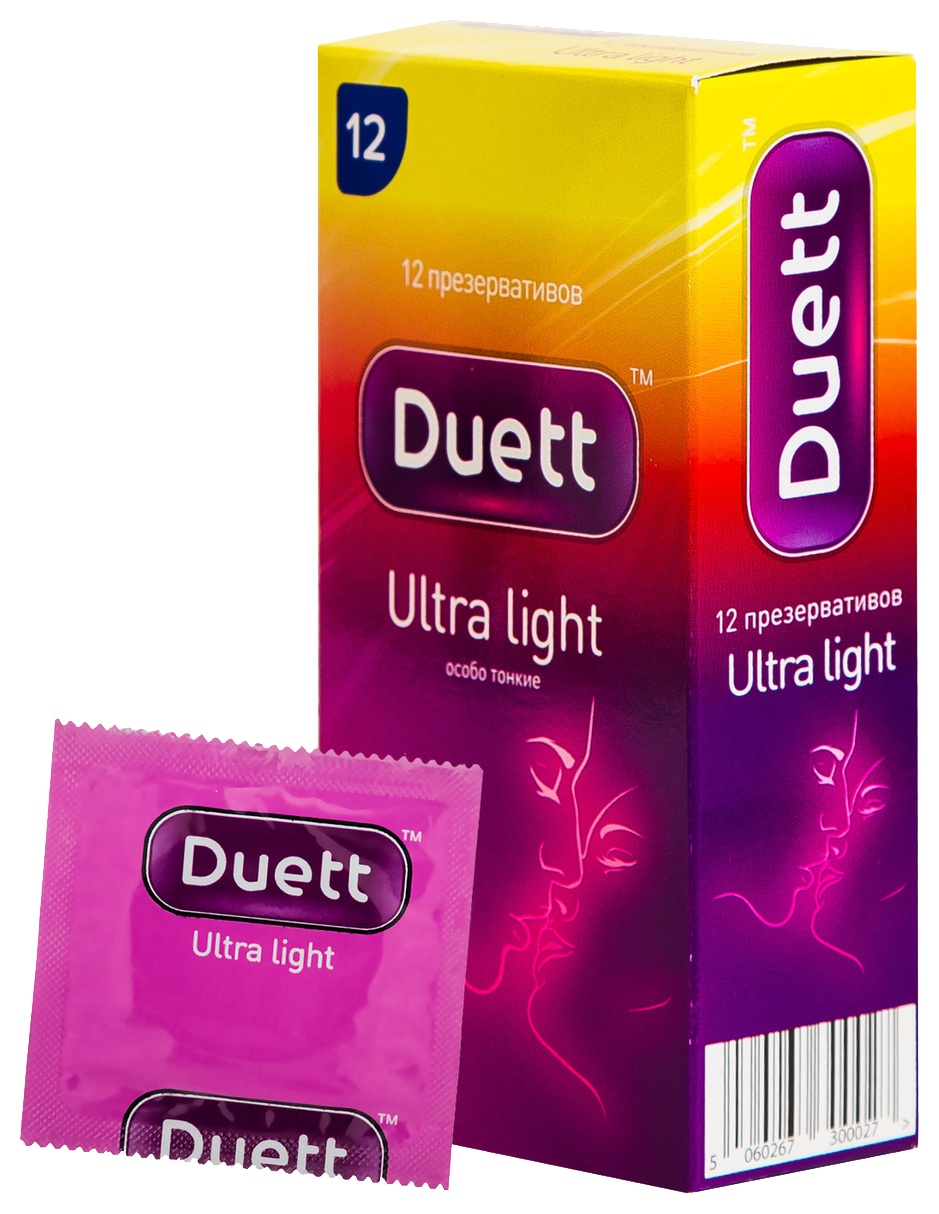 Презервативы ДУЭТ Ультра лайт №12