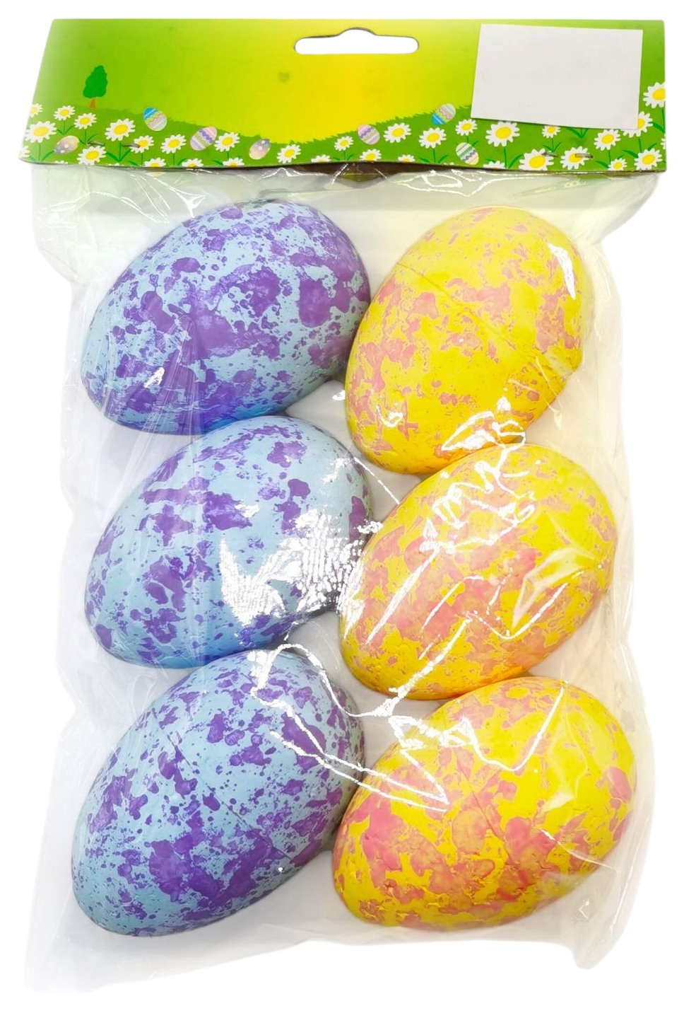 Декор пасхальный СФЕРА Яйца 7см 6шт в ассортименте арт.3-0741-3