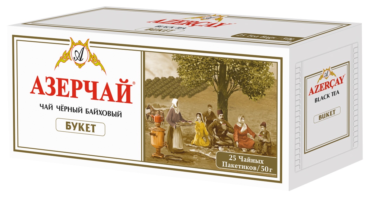 Чай АЗЕРЧАЙ Букет черный байховый 25пак