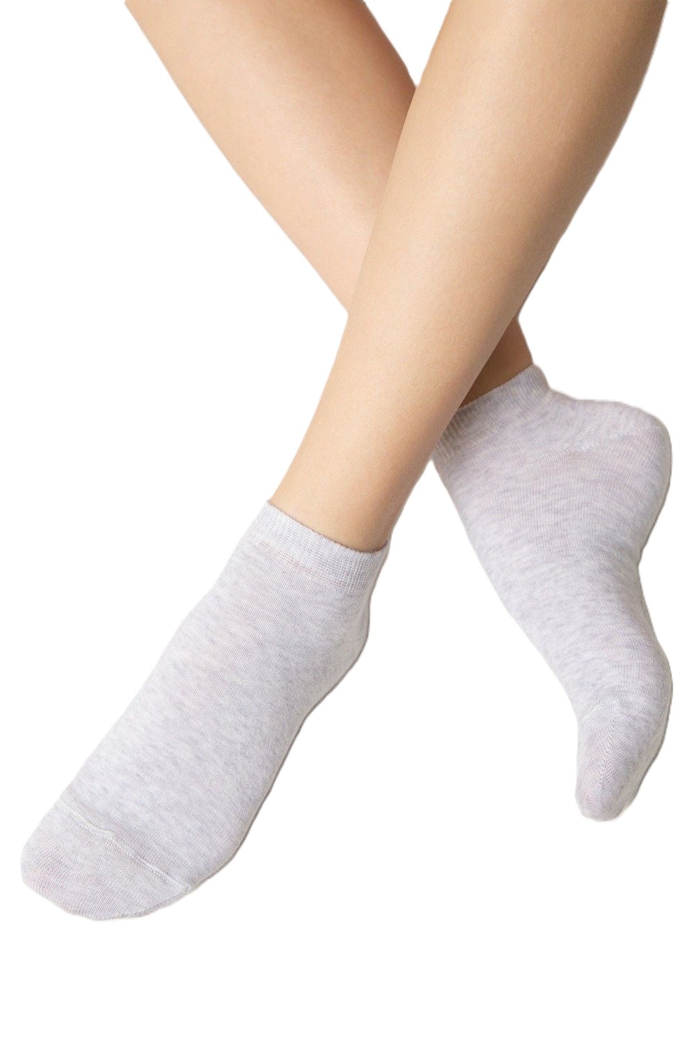 Носки женские КОНТЕ Элегант 3Д Сокс короткие светло-серые р.23-25 арт.24С-3СП