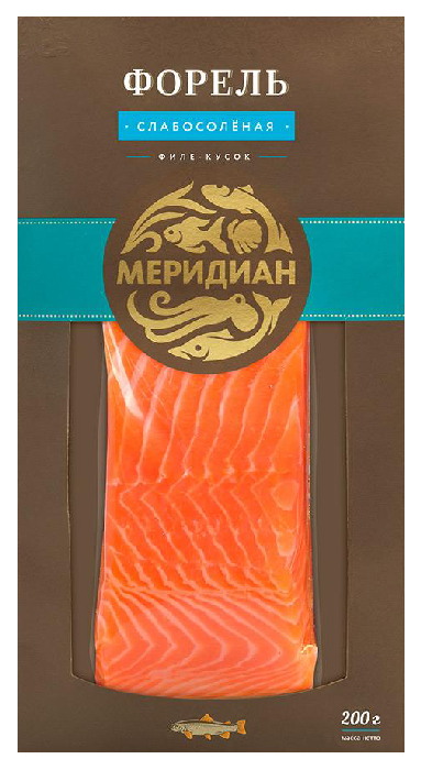 Форель МЕРИДИАН филе-кусок с/с 200г