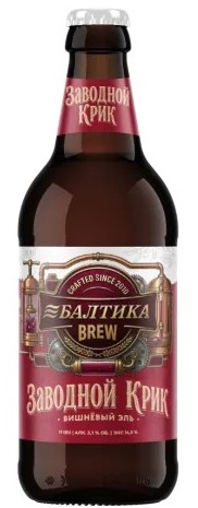 Пивной напиток БАЛТИКА БРЮ Заводной Крик светлый  пастер 5.1% ст/б 0.44л