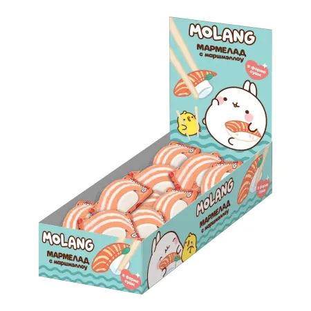 Мармелад КОНФИТРЕЙД Моланг с маршмеллоу  в форме суши 15г