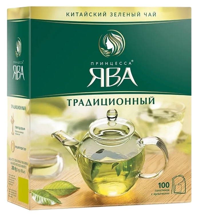 Чай ЯВА Традиционный зеленый 100пак